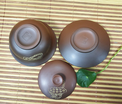 坭興陶窯變大蓋碗,窯變精品大碗蓋 坭興陶窯變大蓋碗,窯變精品大碗蓋